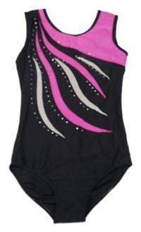 Černo-fuchsiové cvičební body s kamínky