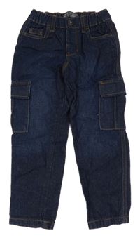 Tmavomodré cargo slim rifle Denim Co.
