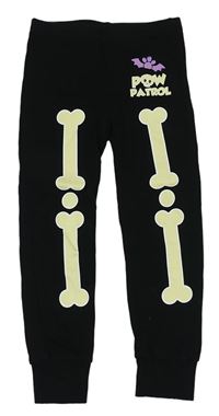 Čierne pyžamové nohavice s kostmi George