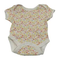 Bielo-farebné kvetované body