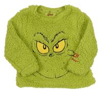 Zelená huňatá mikina - Grinch Primark