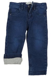 Tmavomodré podšité skinny rifle Pocopiano