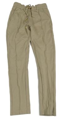 Béžové teplákové kalhoty 