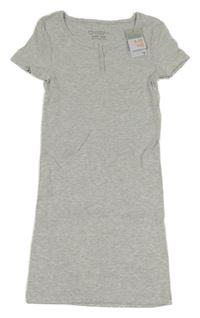 Nové - svetlosivé rebrované šaty Primark