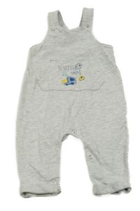 Sivé melírované na traké ľahké tepláky s nápisom a autami Pocopiano