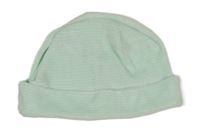 Mintová sametová čepice 