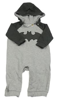 Sivo-antracitová tepláková kombinéza s kapucí - Batman H&M