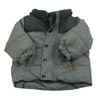 Sivá šušťáková zimná bunda H&M