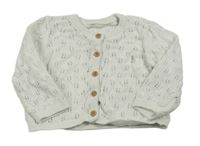 Biely perforovaný prepínaci sveter George