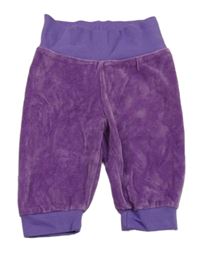 Fialové zamatové tepláky Liegelind