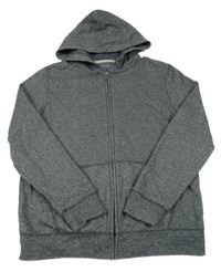 Sivá melírovaná prepínaci mikina s kapucňou C&A