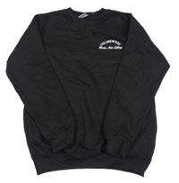 Čierna mikina s nápisom