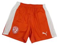Červeno-biele športové kraťasy s logom Puma