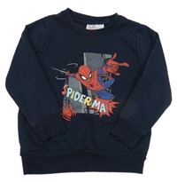 Tmavomodrá mikina so Spidermanem Marvel
