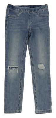 Svetlomodré džegíny s vyšúchaním Denim Co.