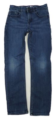 Tmavomodré skinny rifle Okaidi