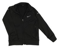 Černá propínací sportovní mikina Nike
