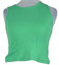 Dámsky zelený rebrovaný crop top zn. LCW Casual