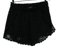 Dámské černé krajkové kraťasy Primark vel. 32