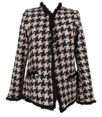 Dámsky čierno-ružový vzorovaný sakový cardigán zn. Gallery