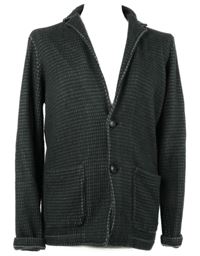 Pánský tmavošedý pletený vlněný blejzr Jack & Jones 