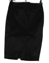 Dámska čierna potiahnuté á púzdrová sukňa Next