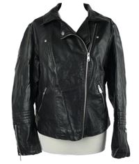 Dámsky čierny koženkový krivák Only