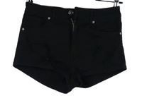 Dámské černé riflové kraťasy s prošoupáním H&M