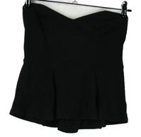 Dámský černý top bez ramínek H&M
