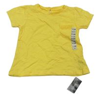 Žlté tričko s vreckom St. Bernard