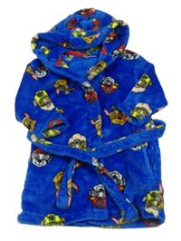 Modrý chlpatý župan s Paw Patrol a kapucňou Nickelodeon