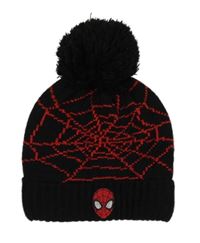 Černo-červená vzorovaná čepice se Spidermanem George vel.104-128