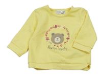 Žltá mikina s medvěďom Ergee