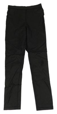 Čierne koženkové legíny George