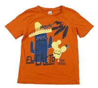 Oranžové tričko s kaktusom Palomino