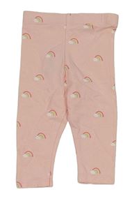Světlerůžové legíny s duhami Primark