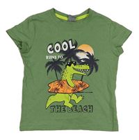 Zelené tričko s dinosaurom Kiki&Koko