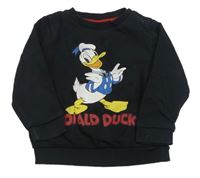 Čierna mikina s Donaldem Disney