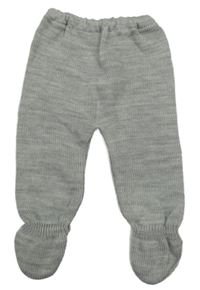 Šedé pletené polodupky