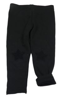 Černé zateplené legíny s hvězdami Next