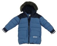 Tmavomodro-modrá šusťáková zimní bunda s kapucí S. Oliver