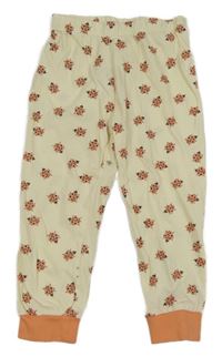 Smotanové pyžamové nohavice s lienkami Lily & Dan