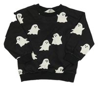 Čierna mikina s duchy H&M