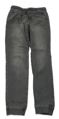 Sivé teplákové cuff rifle Denim Co.