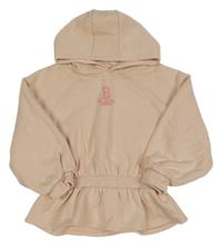 Svetloružová mikina s nápisom a kapucňou River Island