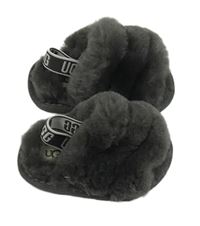 Šedé kožešinové sandály UGG vel. 18