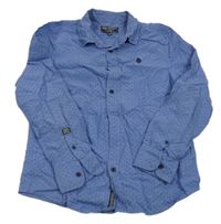 Modrá košile s puntíky C&A