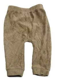 Hnedé zamatové rebrované nohavice Nutmeg