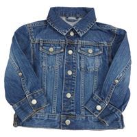 Tmavomodrá rifľová bunda H&M