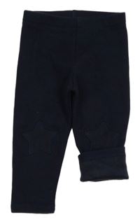 Tmavomodré zateplené legíny s hvězdičkami Next